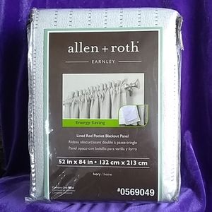 allen+roth Earnley Lined Rod Pocket Blackout pnl